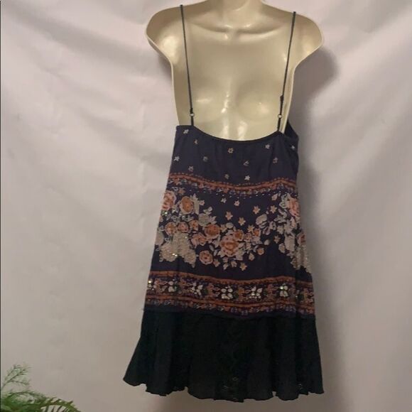 FREE PEOPLE ANTHROPOLOGIE FLORAL DRESS SIZ… - Picture 2 of 8